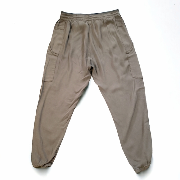 The Odells Slouch Pant Womens S Olive Green Drawstring Elastic Hem Waist - Picture 7 of 9